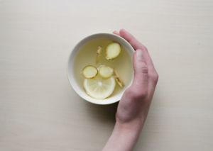Ginger tea to improve digestion reduce bloating and gas