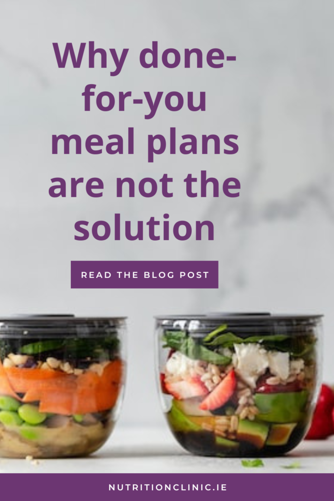 Why done-for-you meal plans are not the solution